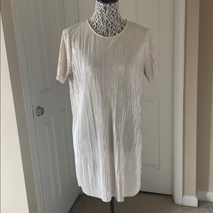 Accordion shirt dress